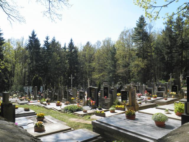 Mariánský lesní hřbitov na Lomci